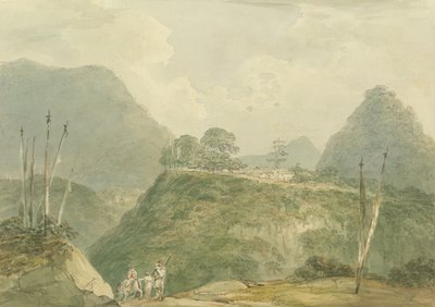 Paysage montagneux avec rivière - Samuel Davis